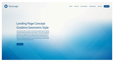 Abstract colored gradient mesh background of web header for website and landing page template