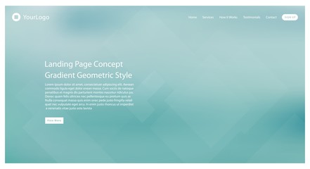 Abstract colored gradient mesh background of web header for website and landing page template