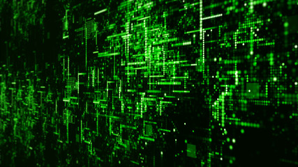 Poster - digital technology network data and communication concept abstract background