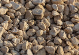Fototapeta Desenie - White gravel on a construction site as an abstract background