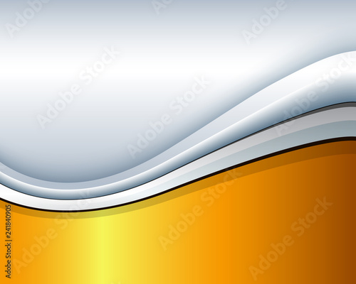 Abstract business background, elegant silver gold