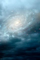 Wall Mural - mystical background with stars universe galaxy like magic mystic concept