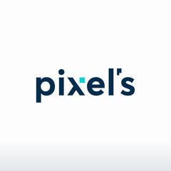 Wall Mural - simple pixel logo designs concept vector,
