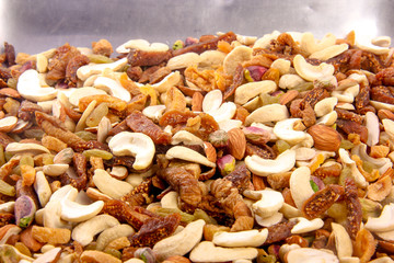 Wall Mural - mix dry fruits in bowl