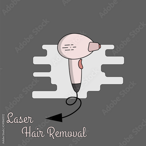 Vector Flat Illustration Of Equipment For Laser Photo And Electro