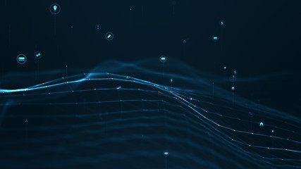 Poster - technology plexus network concept.