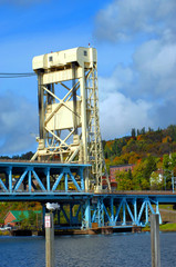 Wall Mural - Drawbridge Connecting Houghton and Hancock