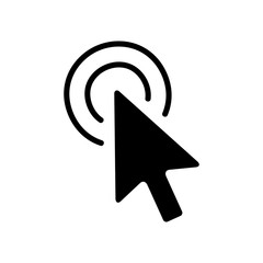 Poster - Cursor Icon click. Isolated on White background