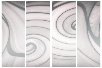 Wall Mural - Set of four vertical parts. Abstract design for home decor.