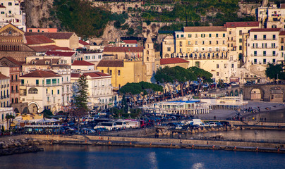 amalfi village italy, view from the north
