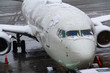 Snow Covered Airplane in Seattle