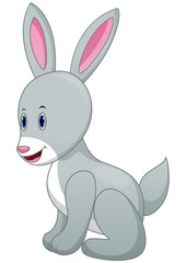 Wall Mural - Cute cartoon rabbit