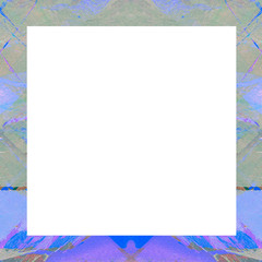 Grunge abstract color frame with empty space