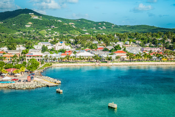 Fototapete - Frederiksted, Saint Croix, US Virgin Islands