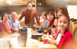 © Tom Wang - happy asian family having dinner and celebrating chinese new year