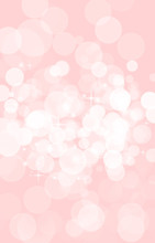 Pink Blurred Bokeh Background,white Circles, Baby, Holiday, Fun
