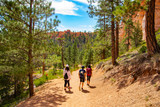Fototapeta  - Hiking trip in Bryce Canyon National Park, Utah, USA 