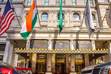 Facade Of The Plaza Hotel, New York City, United States
