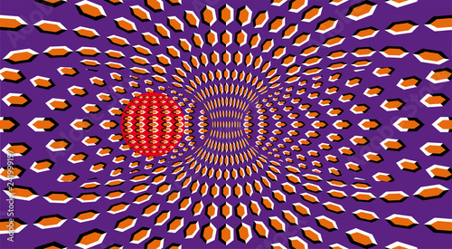 Fotografía Optical Illusion clipart ball. Optical motion illusion