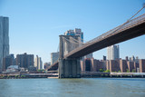 Fototapeta  - Partial view  Brooklyn Bridge