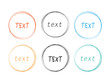 © 3dwithlove - Hand drawn scribble circles. Round sketch line vector frames. Scribble round sketch frame pencil with sample text illustration