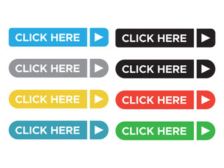 Wall Mural - Click here web buttons. Web button click here for website