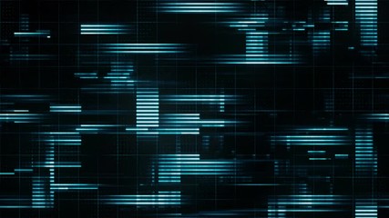 Poster - Abstract cyberspace texture with moving particles. Virtual background for futuristic interface. Seamless loop.