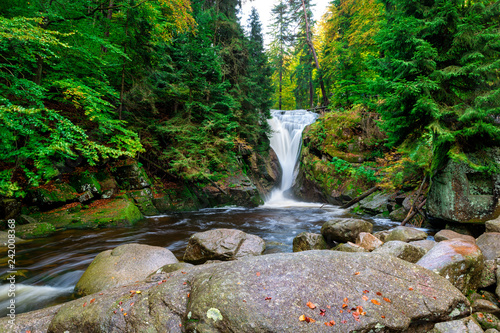 Obrazy Karkonosze   waterfall-szklarki-in-poland
