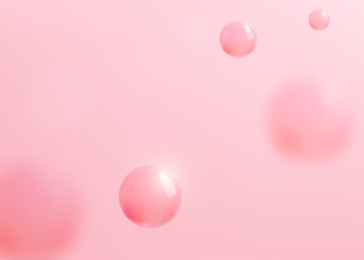 Fototapete - Abstract pink background with liquid fluid for beauty, cosmetic grafic design templates. Vector illustration
