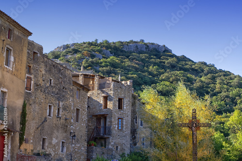 Plakat wioska Ardèche