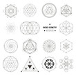 Vector set of sacred geometry symbols