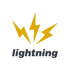 Leinwandbilder - Lightning flash, electric power vector logo design element. Energy and thunder electricity symbol concept. Lightning bolt sign in the circle. Flash vector emblem template. Power fast speed logotype