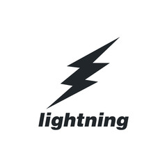 Fototapete - Lightning flash, electric power vector logo design element. Energy and thunder electricity symbol concept. Lightning bolt sign in the circle. Flash vector emblem template. Power fast speed logotype