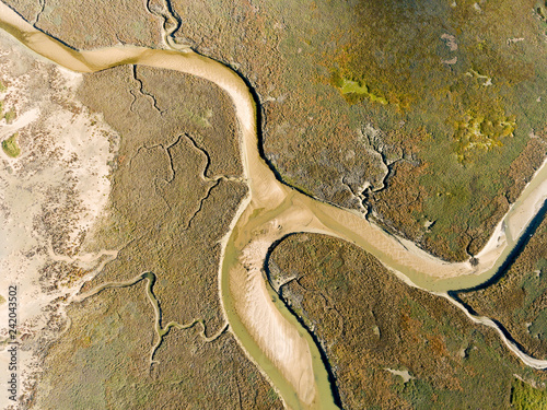 Fotografie, Obraz Estuary in Geffosses, Manche, Normandy, France
