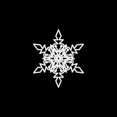 Poster - Snowflake, snow, winter icon. Element of winter icon for mobile concept and web apps. Detailed Snowflake, snow, winter icon can be used for web and mobile
