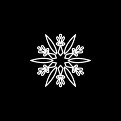 Poster - Snowflake, snow, winter icon. Element of winter icon for mobile concept and web apps. Detailed Snowflake, snow, winter icon can be used for web and mobile