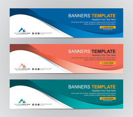 abstract web banner design background or header templates