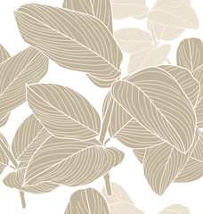 Wall Mural - foliage seamless pattern3