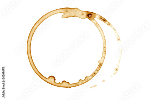 Cuadros en Lienzo Real coffee stain - Isolated Photo