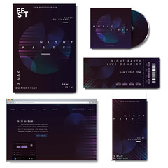 Wall Mural - promotional layout set