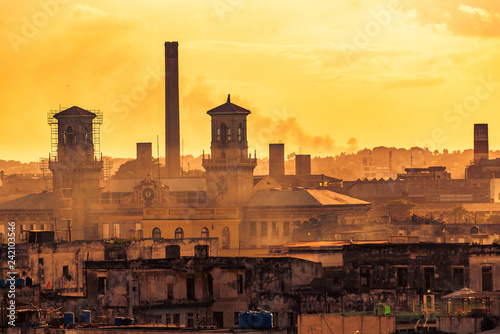 Fotografía Blick auf Altstadt von Havanna Kuba bei Sonnenuntergang