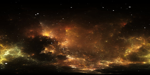 Wall Mural - 360 degree space nebula panorama, equirectangular projection, environment map. hdri spherical panora