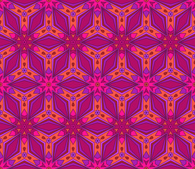 Leinwandbilder - High-quality colorful wallpaper. Seamless asian patterns for backgrounds and invitations. Girih arabic ornaments. Pattern for fabric design. Asian celebration pattern. Colorful wallpaper vector.