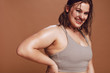 © Jacob Lund - Plus size female model in sports bra
