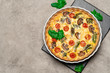 © Anatoly Repin - Baked homemade quiche pie in ceramic baking form