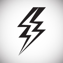 Fototapete - Lightning icon on white background for graphic and web design, Modern simple vector sign. Internet concept. Trendy symbol for website design web button or mobile