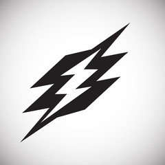 Fototapete - Lightning icon on white background for graphic and web design, Modern simple vector sign. Internet concept. Trendy symbol for website design web button or mobile