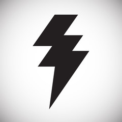Fototapete - Lightning icon on white background for graphic and web design, Modern simple vector sign. Internet concept. Trendy symbol for website design web button or mobile