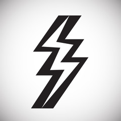 Fototapete - Lightning icon on white background for graphic and web design, Modern simple vector sign. Internet concept. Trendy symbol for website design web button or mobile