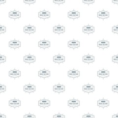 Poster - Rock culture pattern vector seamless repeat for any web design
